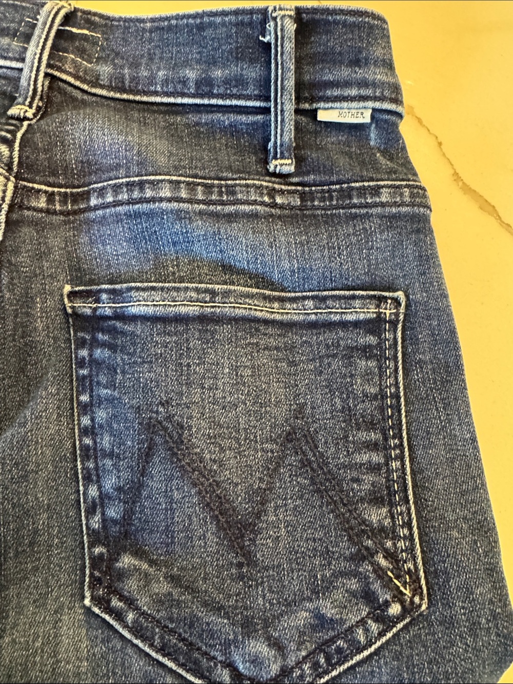 MOTHER Dark Blue Flare Jeans - Picture 3 of 5